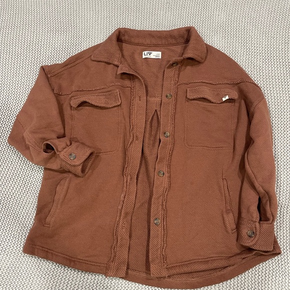 LIKE NEW Jacket from Liv Outdoor - Brown Heavy Material - Picture 1 of 3